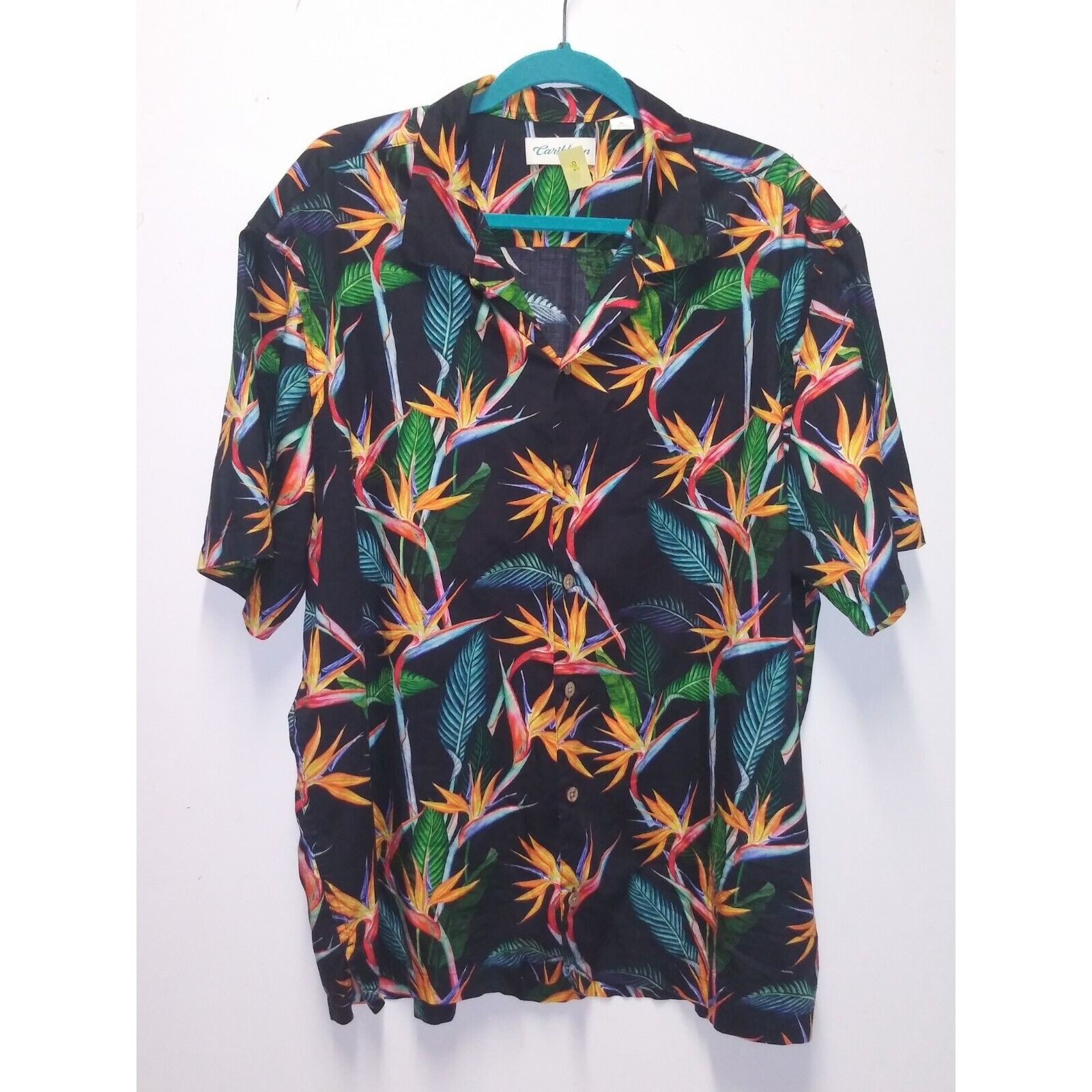 Caribbean Caribbean Hawaiian Shirt Mens XL Bird of Paradise print Size US XL / EU 56 / 4 - 3 Thumbnail