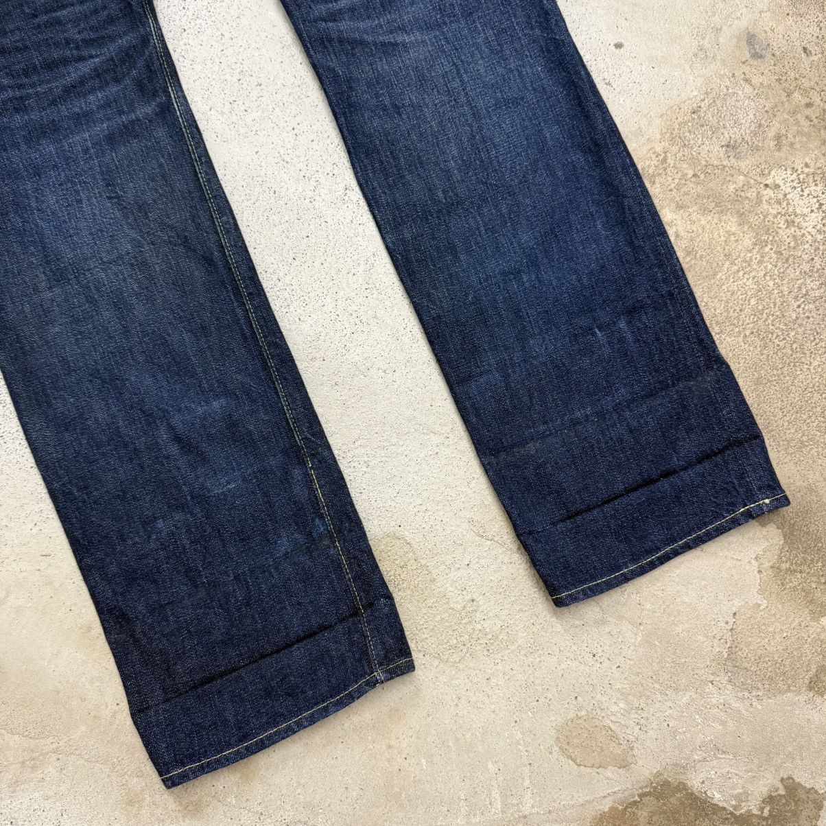 Full Count & Co. Selvedge Full Count Distress Indigo Chainstitch Denim Pants Size US 30 / EU 46 - 13 Thumbnail