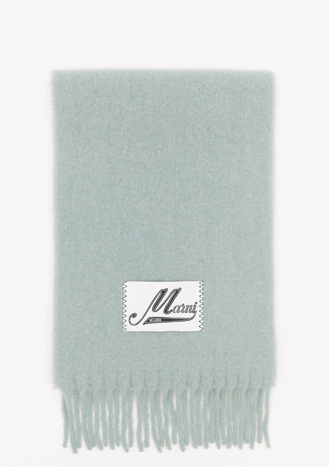 Last Item Marni Logo Wool Iris Scarf