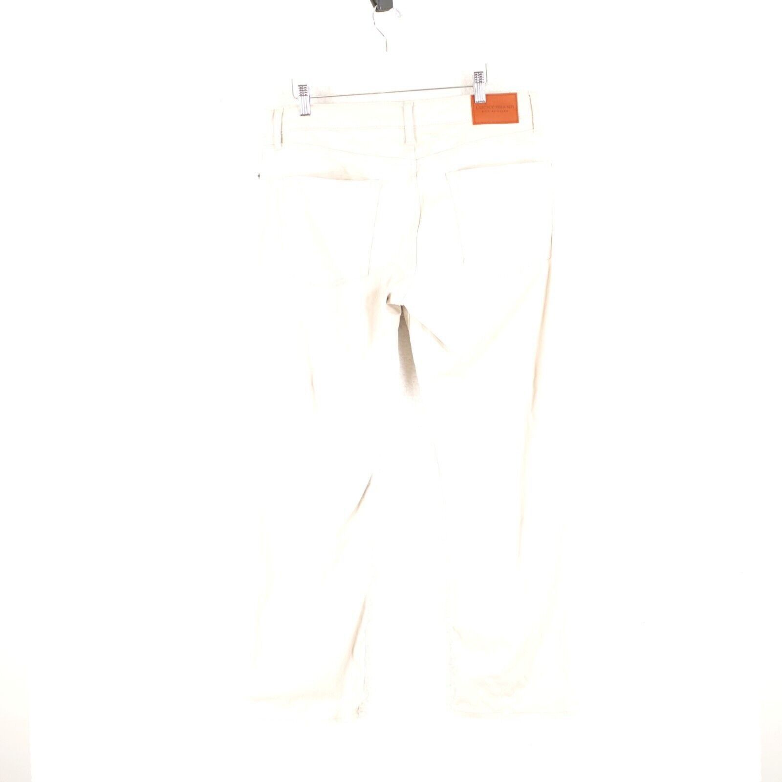 Lucky Brand Lucky Brand 363 Vintage Straight Lightweight Cream Jeans Mid Size US 34 / EU 50 - 4 Thumbnail