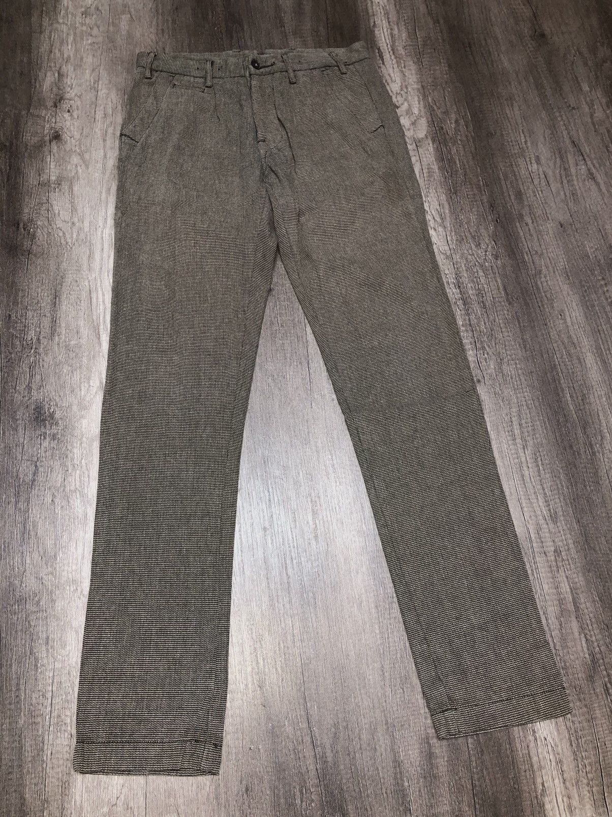 Designer VINTAGE DEVRED BUCKLE BACK SMART CASUAL PANT Size US 32 / EU 48 - 9 Thumbnail