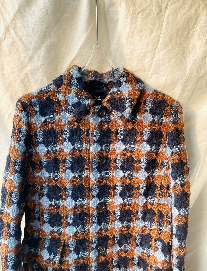 Comme des Garcons Comme Des Garcons Tweed blue and yellow rhombus patchwork Size S / US 4 / IT 40 - 5 Thumbnail