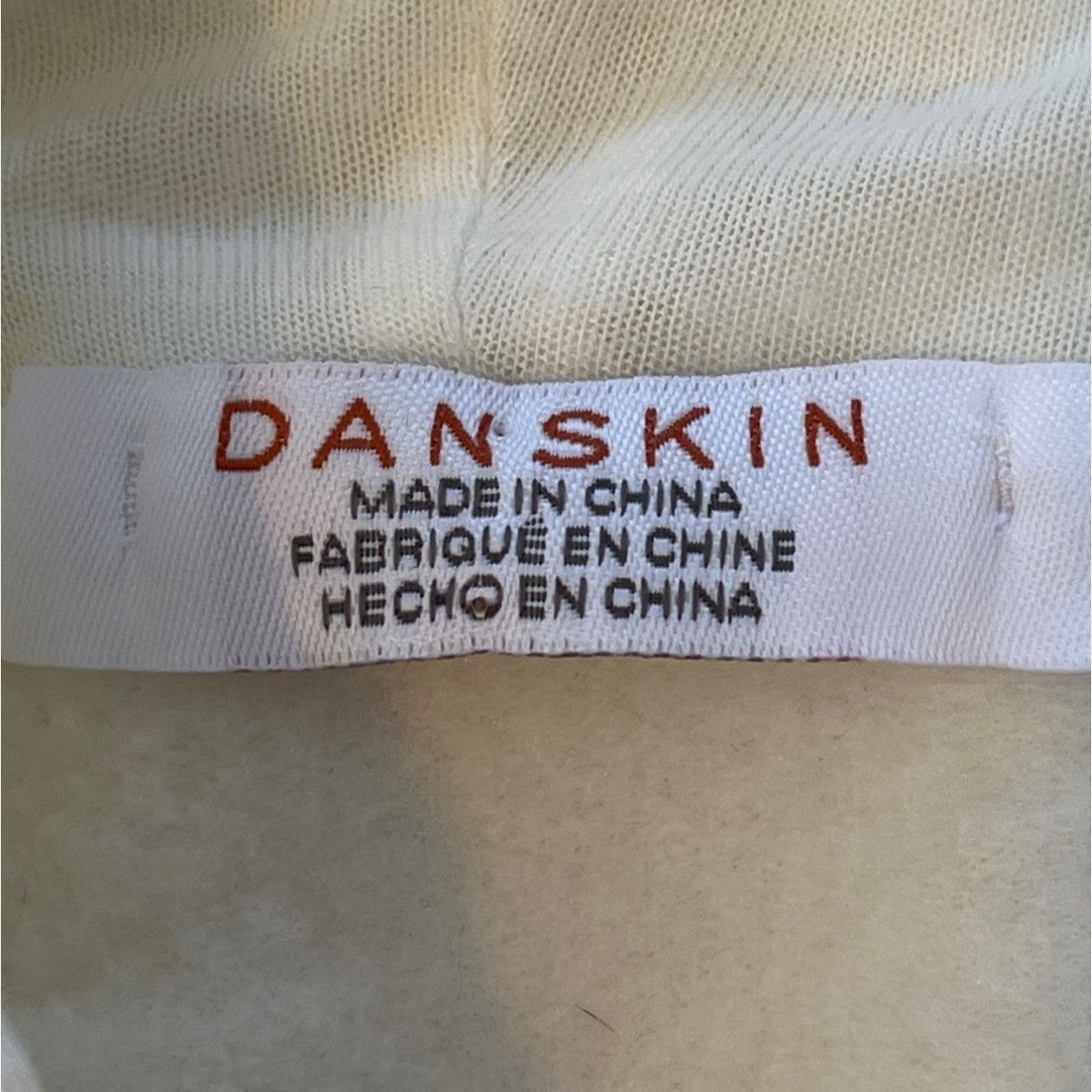 Other Danskin Womens Cream Hooded Sweatshirt 86q Size M / US 6-8 / IT 42-44 - 3 Thumbnail