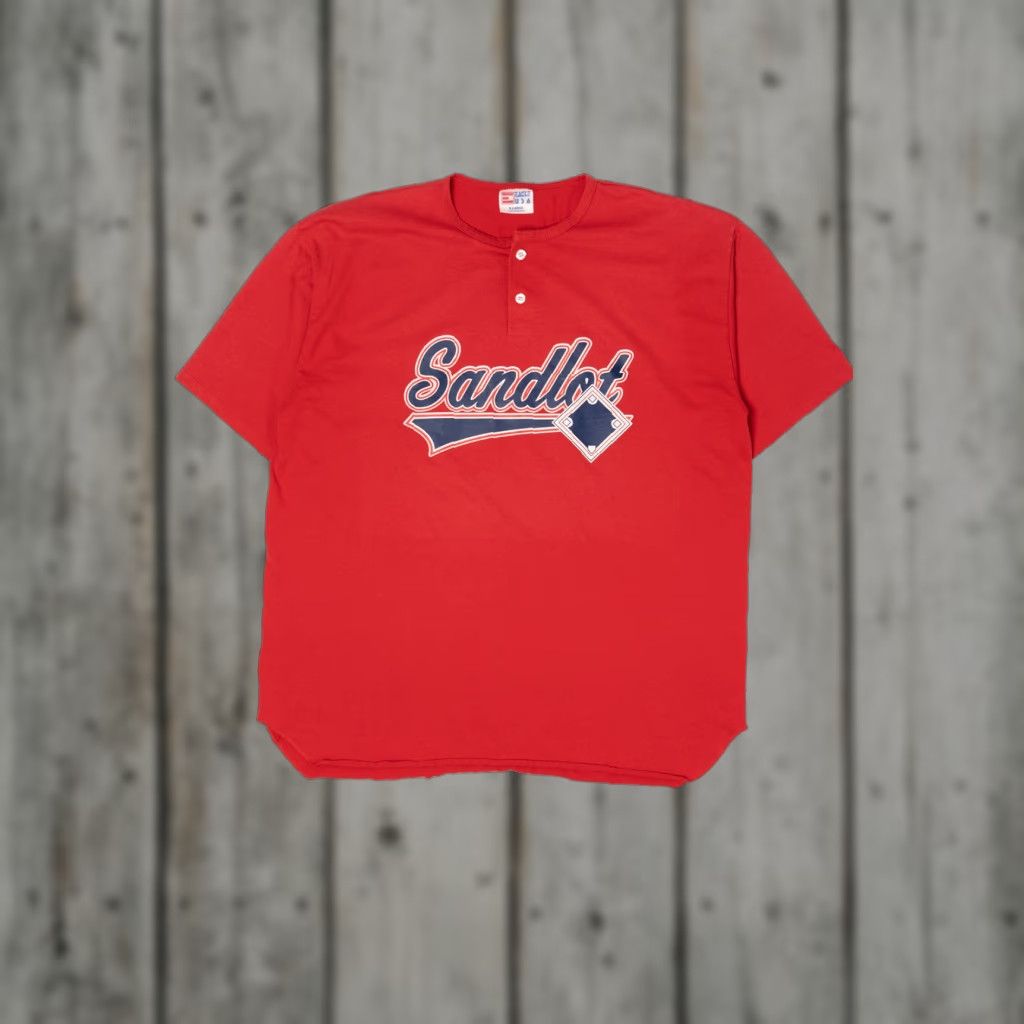 Vintage VINTAGE Red Sandlot Single Stitch T-Shirt Eagle USA XS XL Unisex Adults 1990s Mens Womens Boys Girls Size US XL / EU 56 / 4 - 1 Thumbnail