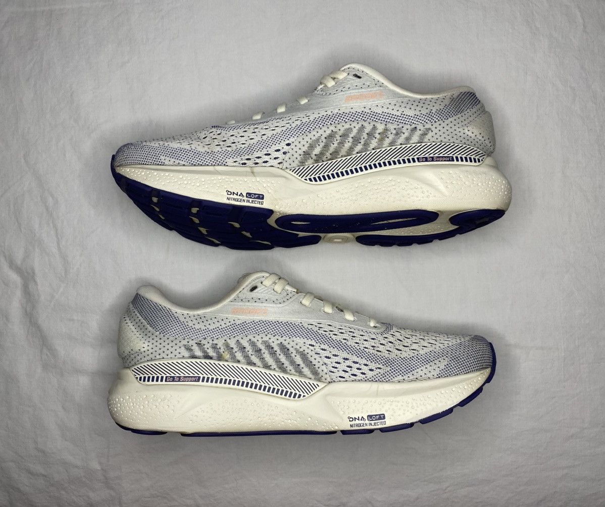 Brooks 8.5 B Brooks Adrenaline GTS 24 Grey Blue Ribbon Peach Size US 8.5 / IT 38.5 - 3 Thumbnail