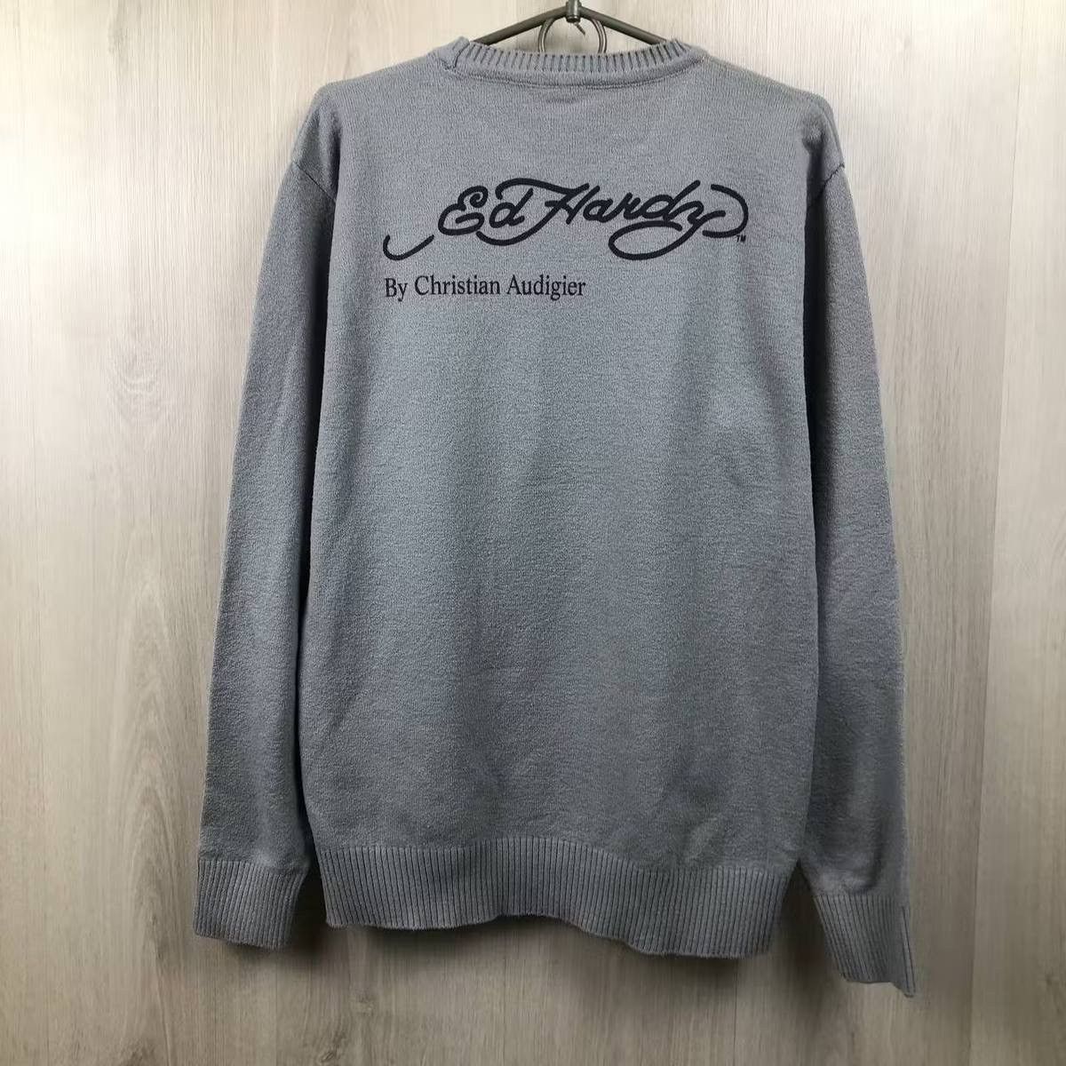 Ed Hardy Ed Hardy Skull Logo Sweater Men Size M Size US M / EU 48-50 / 2 - 2 Thumbnail