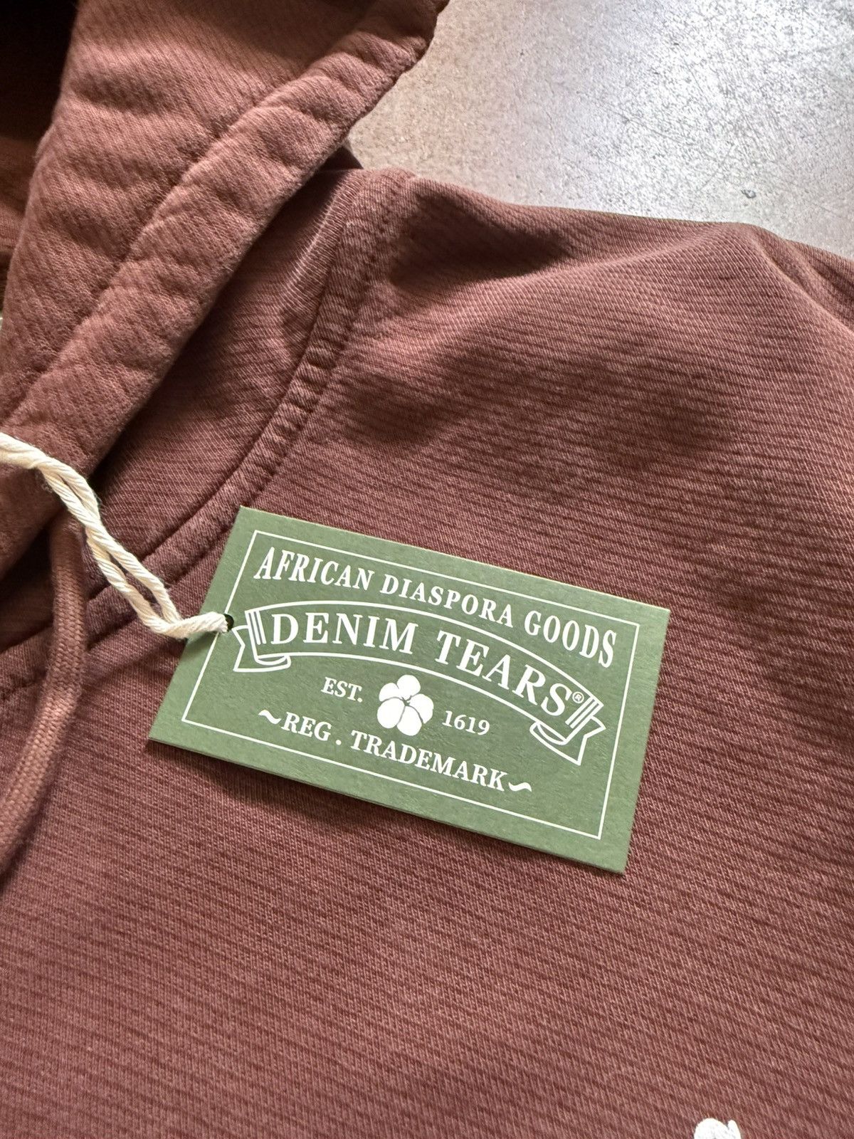 DENIM TEARS Denim Tears ADG Zip-Up Hoodie Brown Medium Size US M / EU 48-50 / 2 - 7 Thumbnail