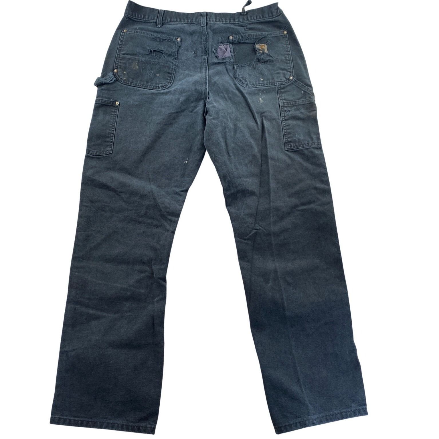 Carhartt Carhartt Men's Double Knee Work Pants 35x31 801 BLK Size US 35 - 2 Thumbnail