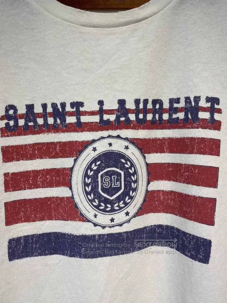 Saint Laurent Paris Saint Laurent Cotton Short Sleeve T. Size US M / EU 48-50 / 2 - 5 Thumbnail