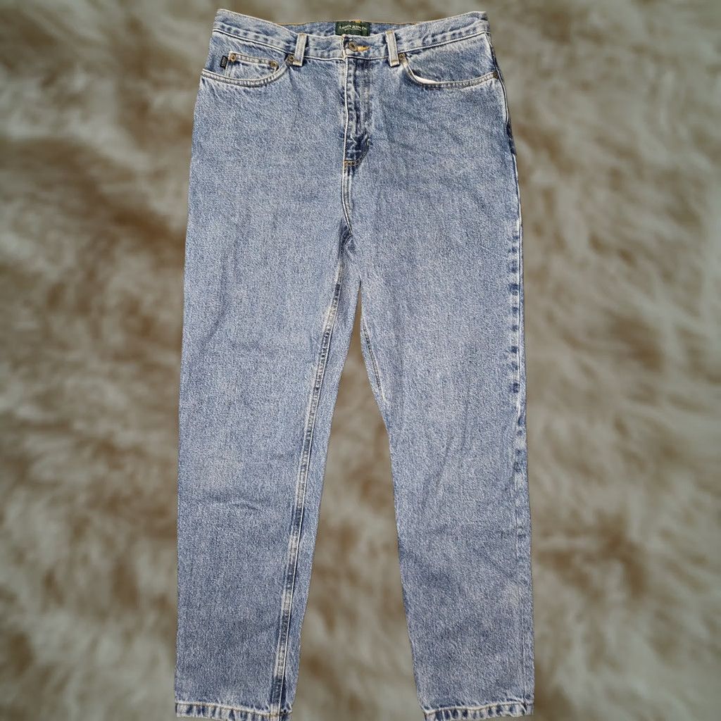 CO Lauren Jeans Co Ralph Lauren Jeans Womens 12 Blue High Rise Tapered Denim Jeans Size 34" / US 12 / IT 48 - 1 Thumbnail