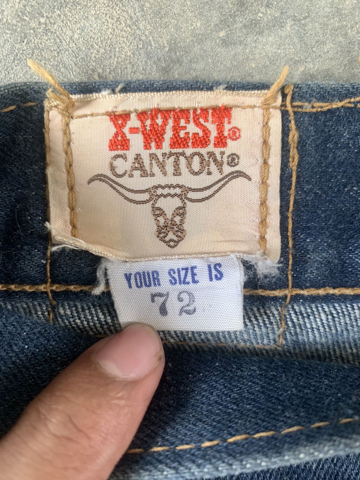 Vintage Super Flare Jeans Vintage 70's Bush Pant X-WEST CANTON USA Size US 32 / EU 48 - 11 Thumbnail