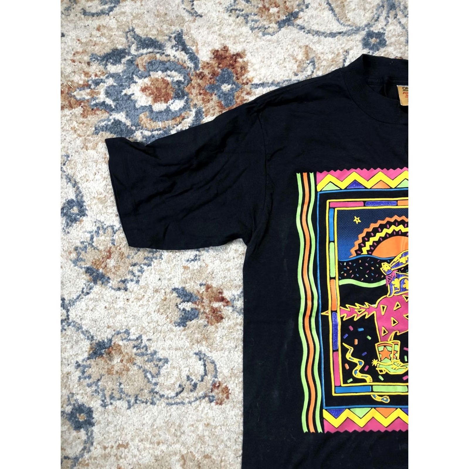 Vintage VINTAGE Desert Buddies Shirt Mens Large Black Oneita Power-T Funny Graphic 1989 90s Size US L / EU 52-54 / 3 - 3 Thumbnail