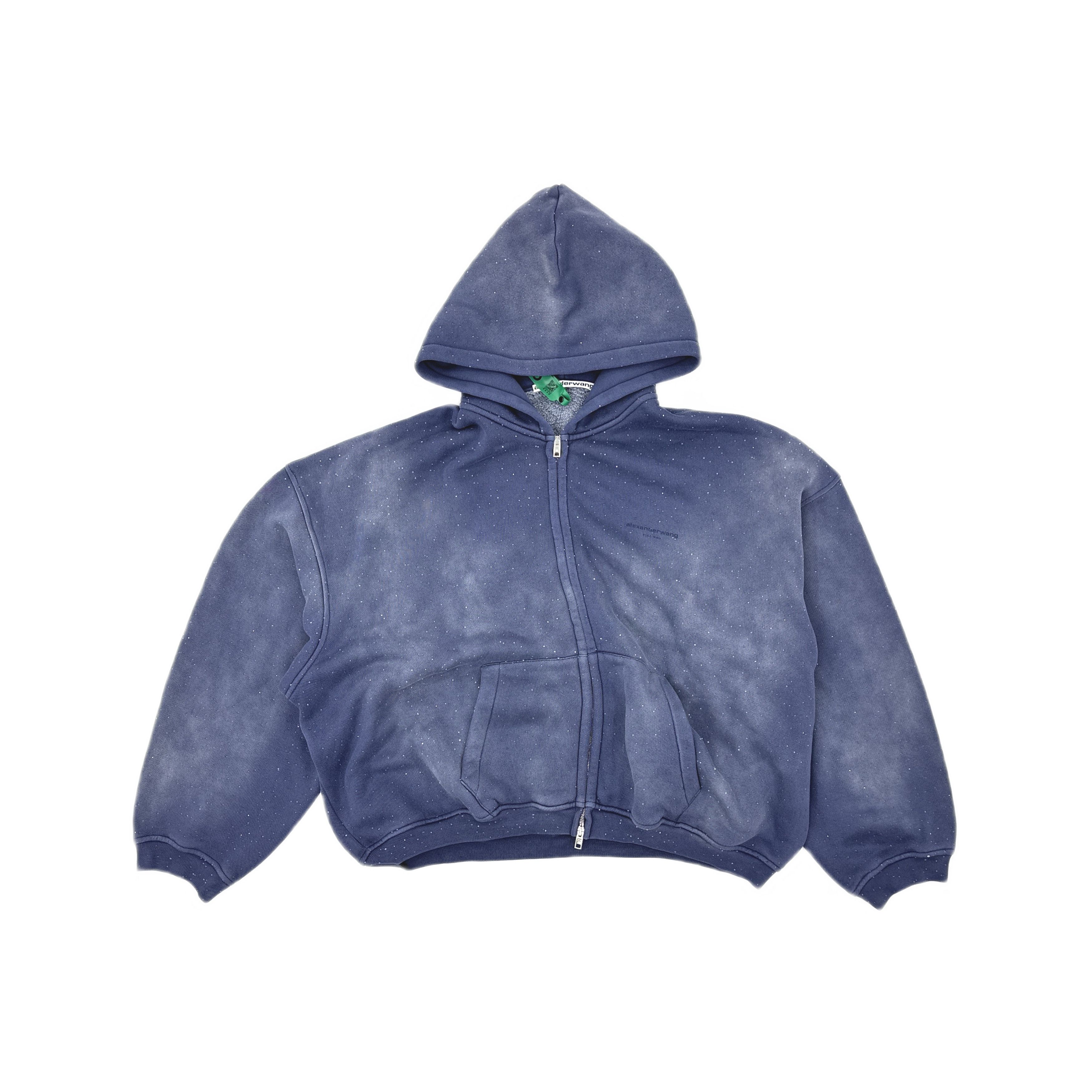Alexander Wang Alexander Wang Rhinestone Zip Hoodie XL Size US XL / EU 56 / 4 - 1 Thumbnail