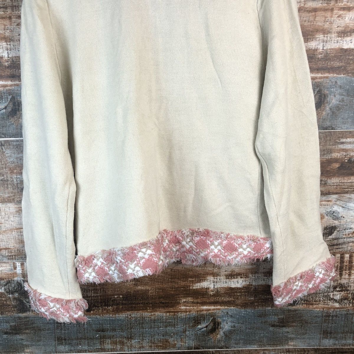 Homespun Knitwear × Japanese Brand DL Givors Pink Cardigan Knitwear #C682 Size M / US 6-8 / IT 42-44 - 14 Thumbnail