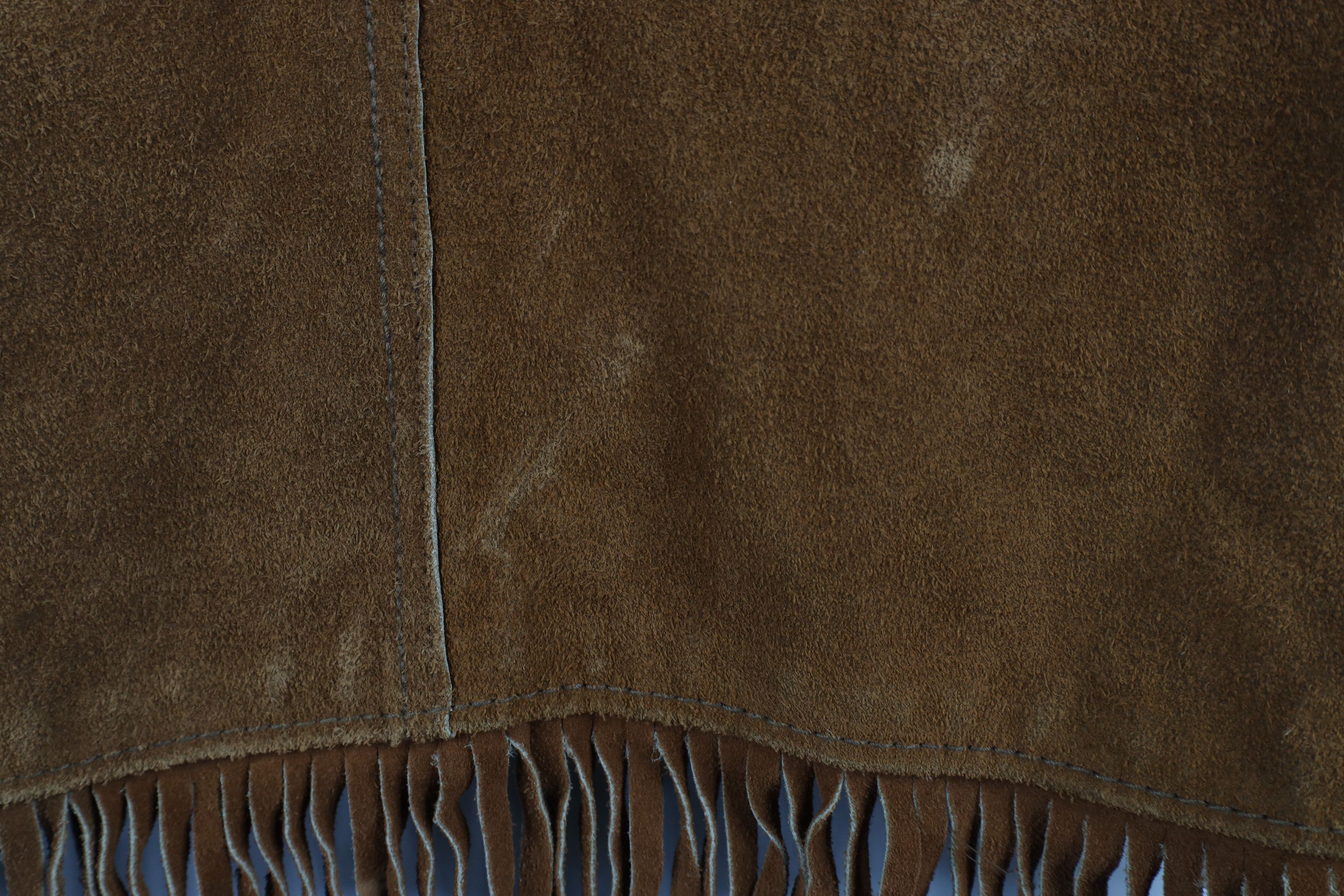 Vintage Vintage 60s 70s Brill Bros Fringed Suede Leather Vest USA Size US S / EU 44-46 / 1 - 11 Thumbnail