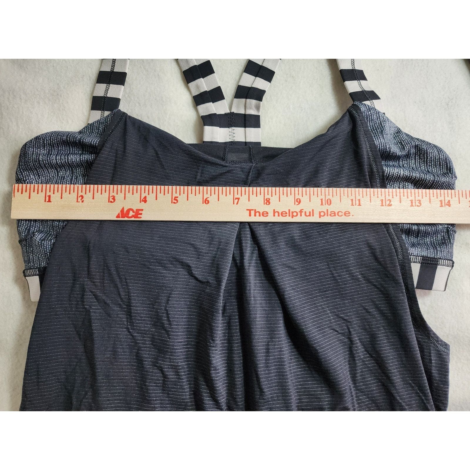 Lululemon Lululemon Rest Less Tank Size 8 Black White 2in1 No Inserts Size M / US 6-8 / IT 42-44 - 4 Thumbnail