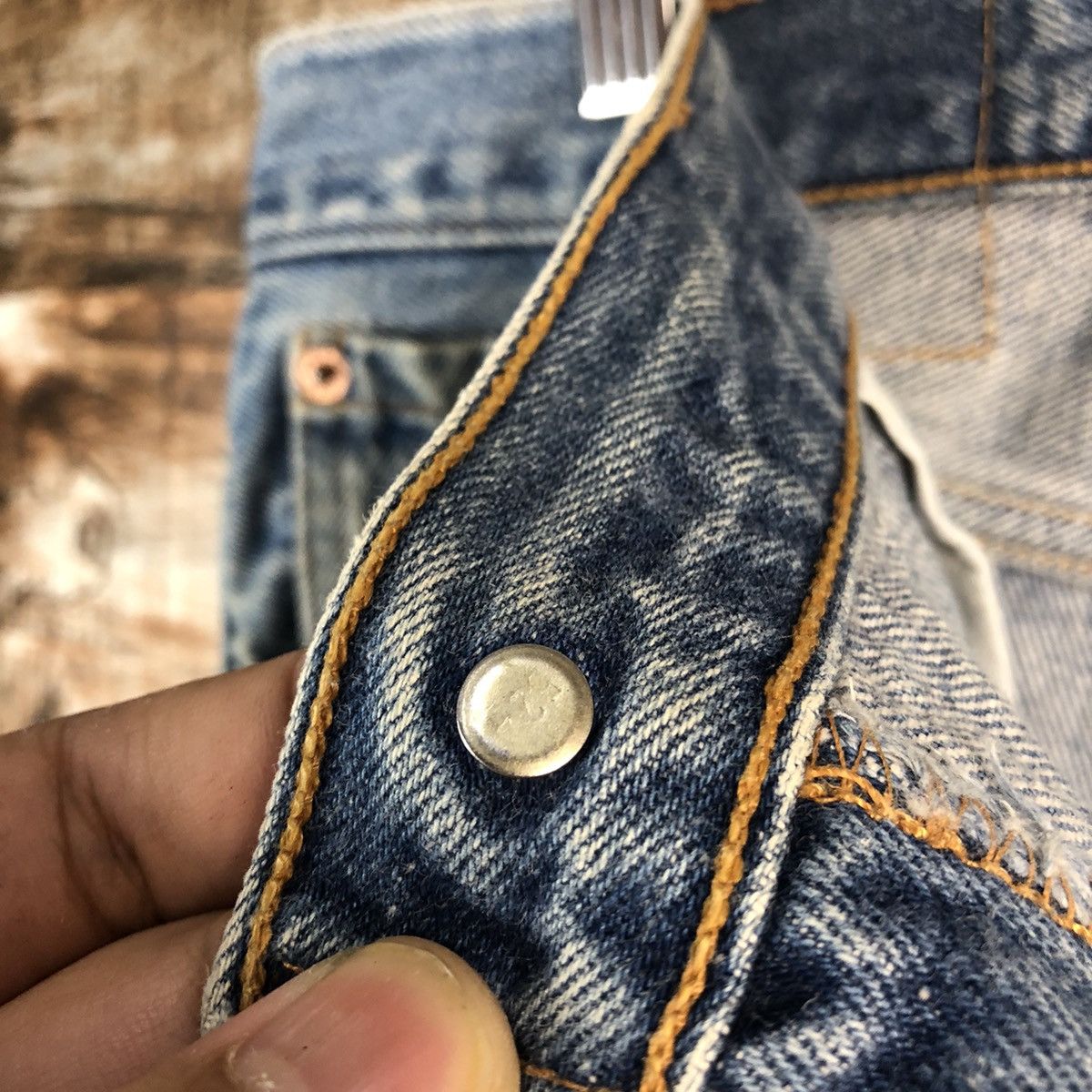 Levi's 501xx Levis Blue Denim jeans Pants #A2572 Size US 35 - 14 Thumbnail
