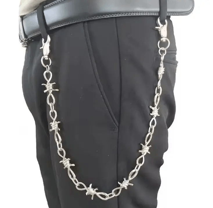 Jewelry Barb Wire Wallet Chain Size ONE SIZE - 1 Thumbnail