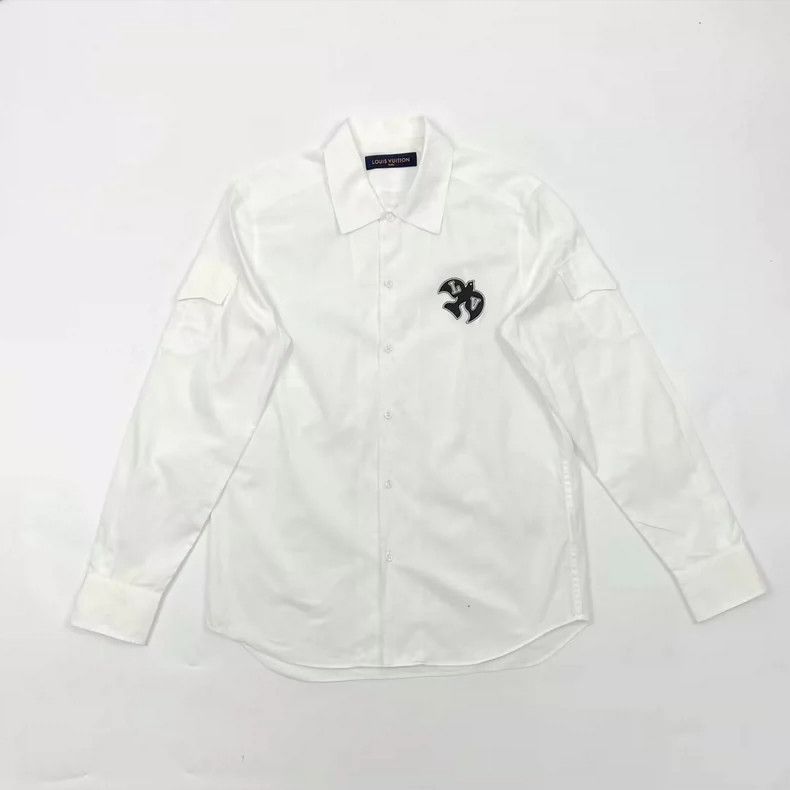 Louis Vuitton louis vuitton white dove logo long sleeve shirt-dmc Size US S / EU 44-46 / 1 - 1 Thumbnail