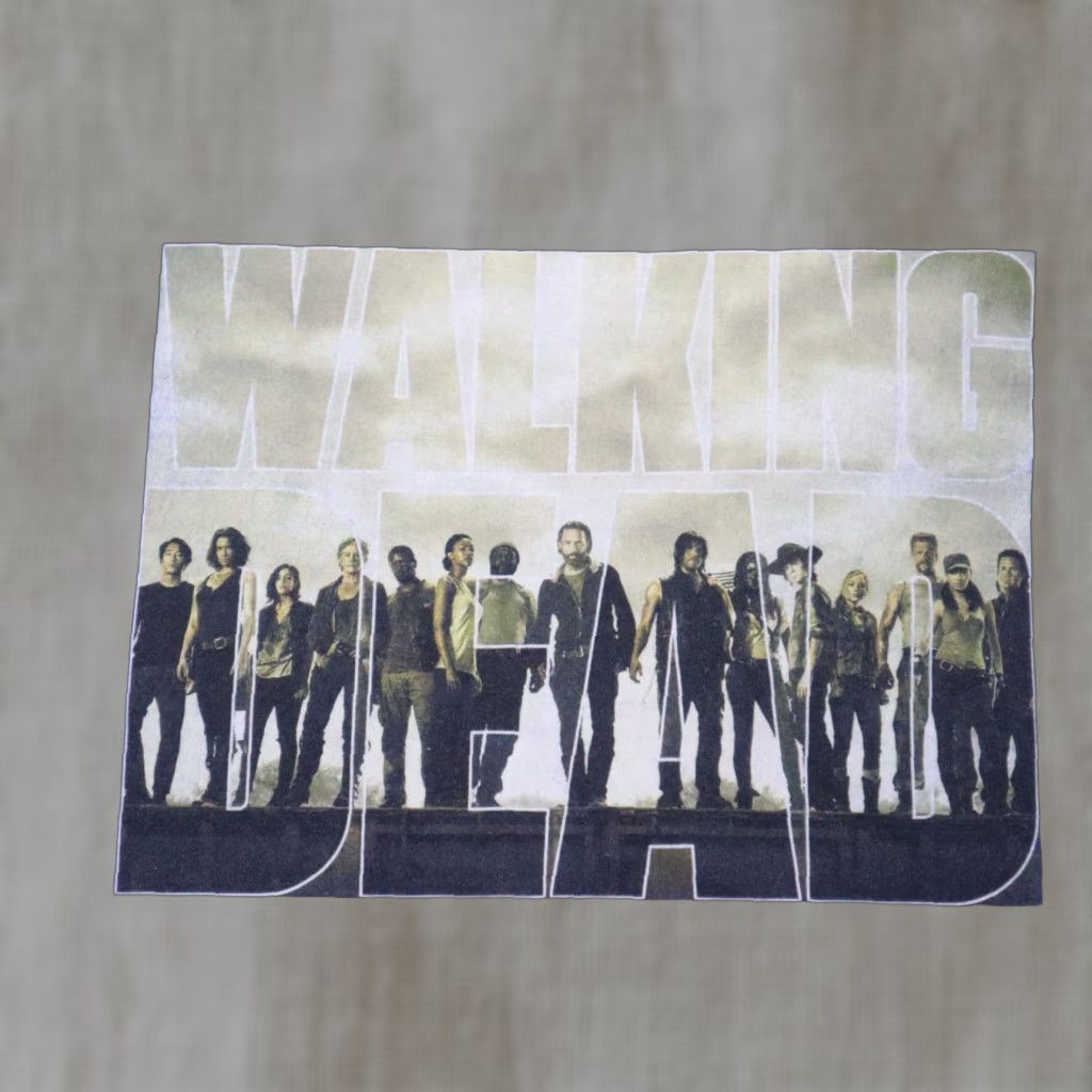 Vintage VINTAGE The Walking Dead Shirt Adult 3XL Blue T-Shirt 3XL Men Blue TV Merchandise Mens Size US XXL / EU 58 / 5 - 1 Thumbnail