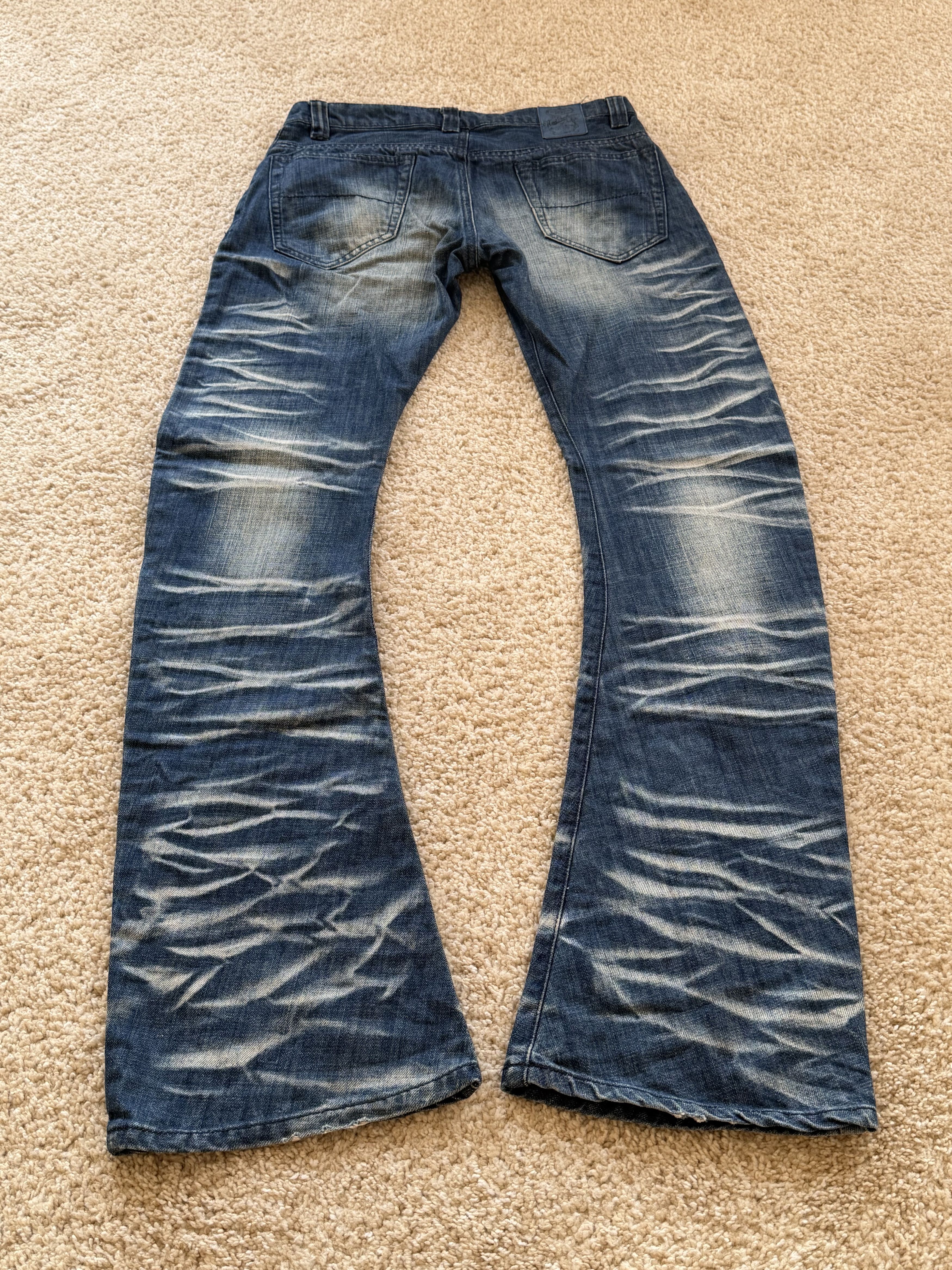 BUFFALO BOBS Claw Mark Buffalo Bobs Jeans, LGB Style, Flare, Long Size US 28 / EU 44 - 2 Thumbnail