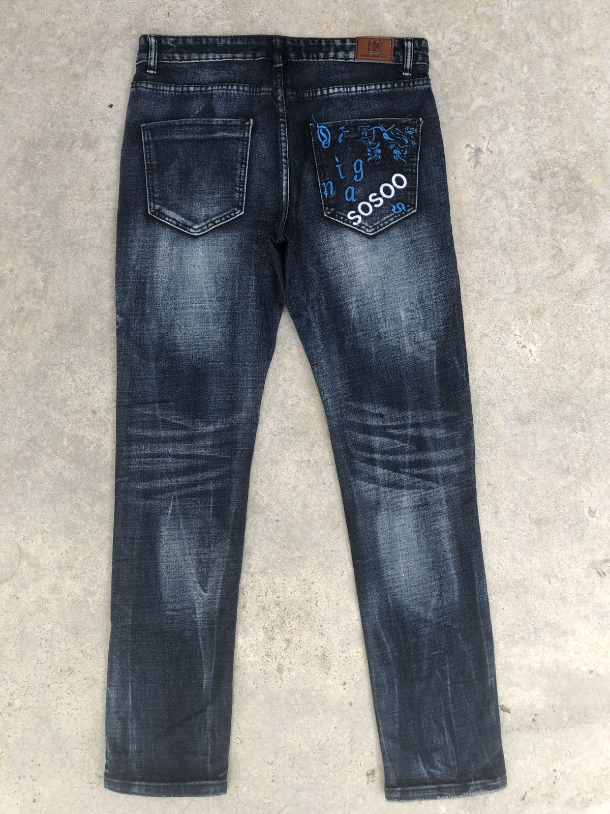 Who Decides War Sosoo Patchwork Jeans Distressed Jeans Size US 32 / EU 48 - 2 Thumbnail