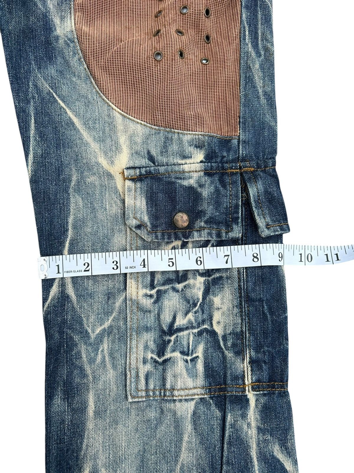 Kapital Double Waist Japanese Punk Bondage Distressed Denim Jeans Size US 30 / EU 46 - 17 Thumbnail