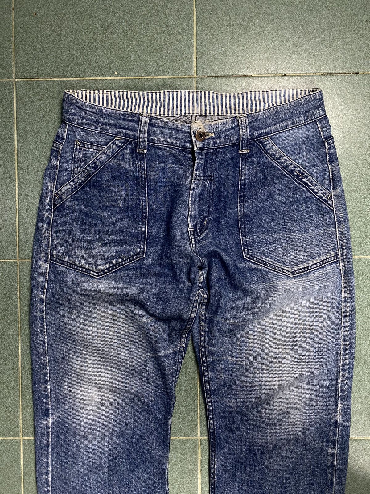 Smith's American B Smith Faded buckle Jeans Size US 34 / EU 50 - 4 Thumbnail