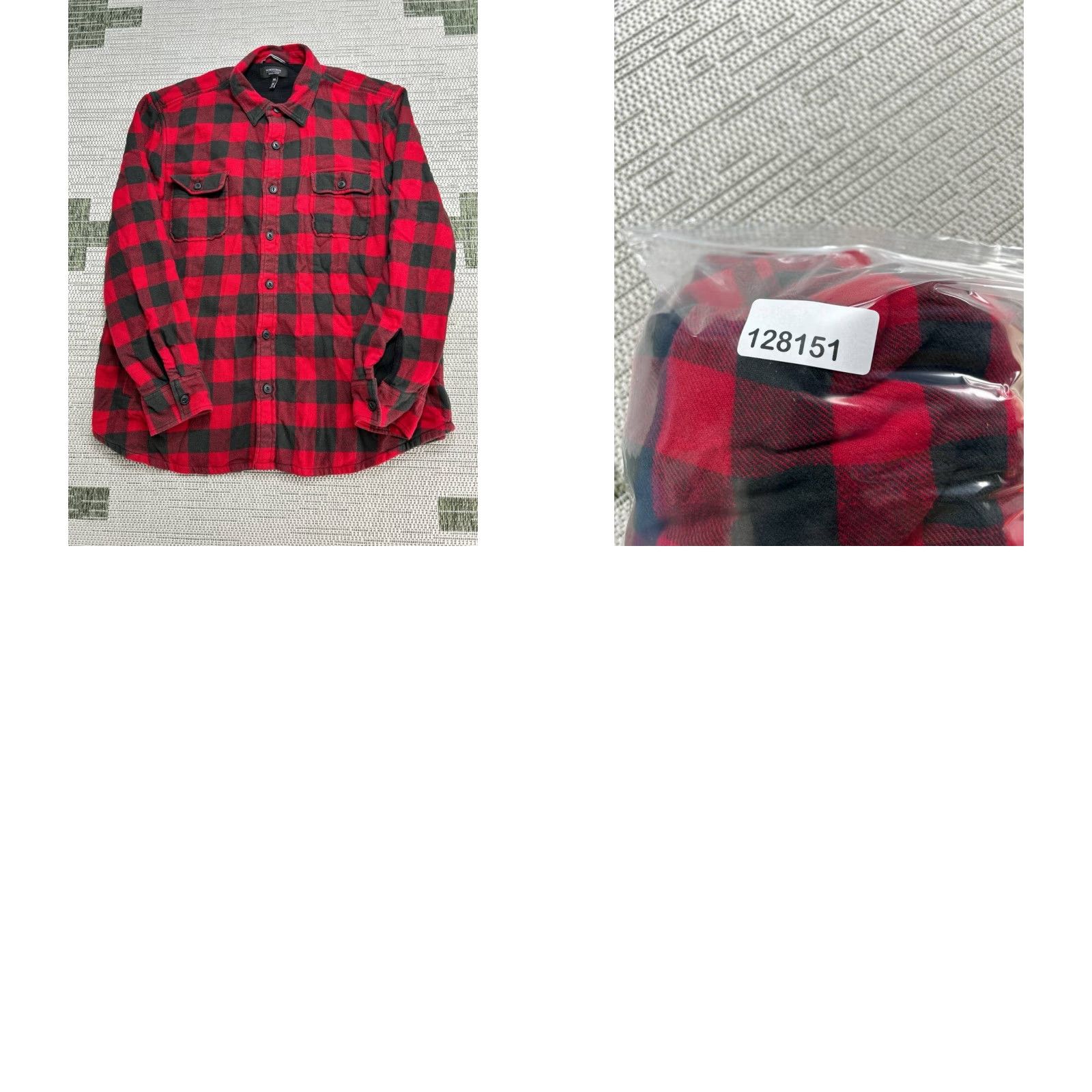Nordstrom Nordstrom Flannel Shirt Mens XXL Red Black Cotton Button Up Size US XXL / EU 58 / 5 - 8 Thumbnail