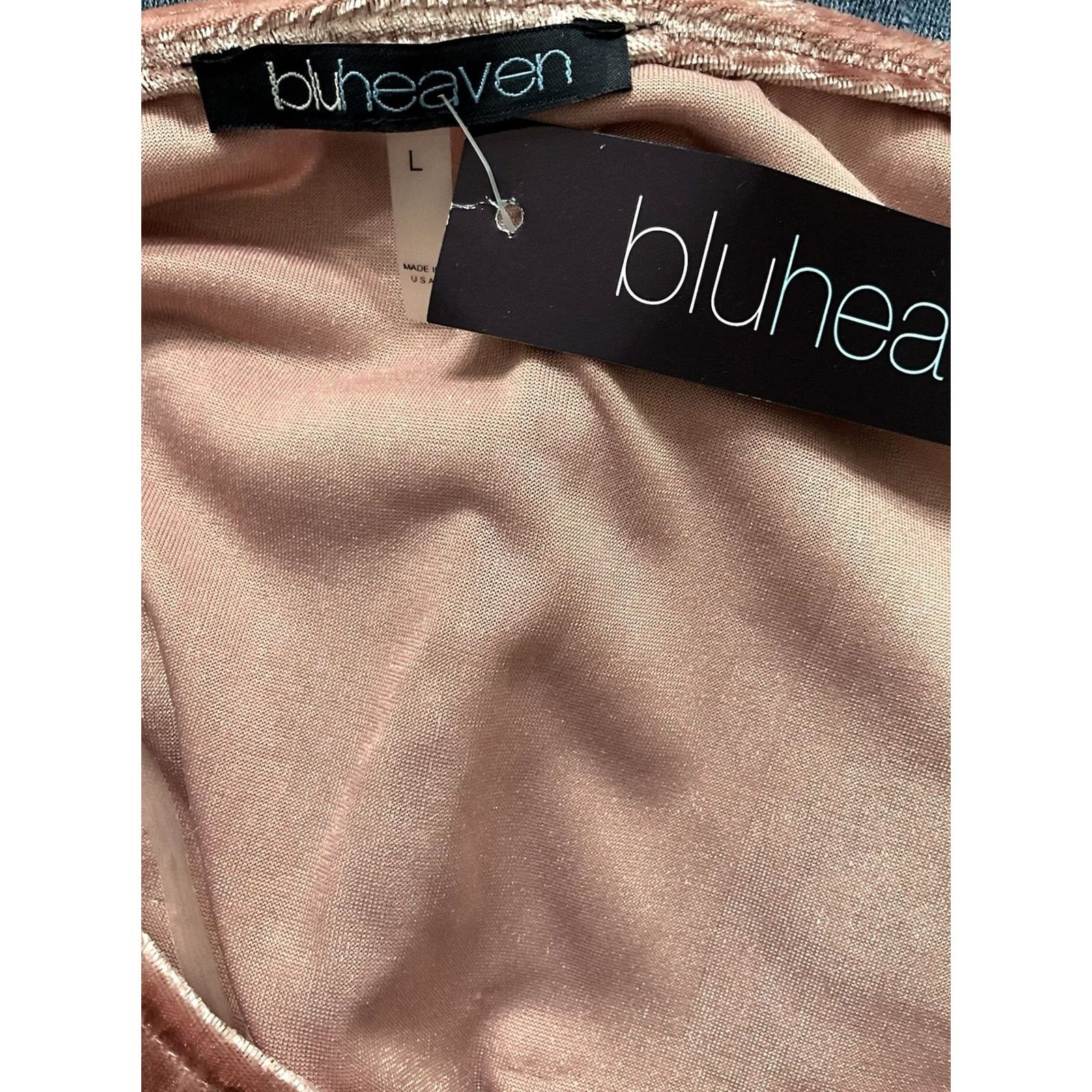 Bell BLU HEAVEN GIGIO/UMGEE Blouse Shirt Acid Washed Pink Bell Flutter Long Sleeve Large Womens Boho Chic Belle Pattern New with Tags Size L / US 10 / IT 46 - 5 Thumbnail