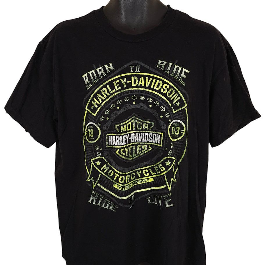 Harley Davidson Harley Davidson T Shirt Mens Size XL Black New Richmond Size US XL / EU 56 / 4 - 1 Thumbnail