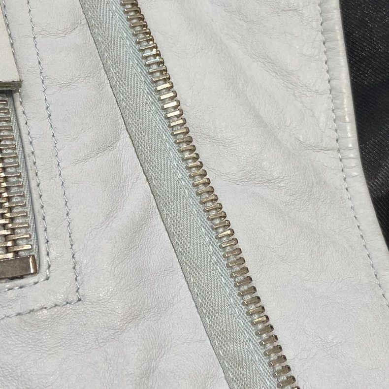 Balenciaga Balenciaga size 38 Light blue motorcycle leather jacket Size XS / US 0-2 / IT 36-38 - 7 Thumbnail