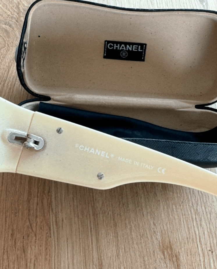 Chanel CHANEL SUNGLASSES 5072 LOGO Black Wrap Metal Vintage Iconic Size ONE SIZE - 4 Thumbnail