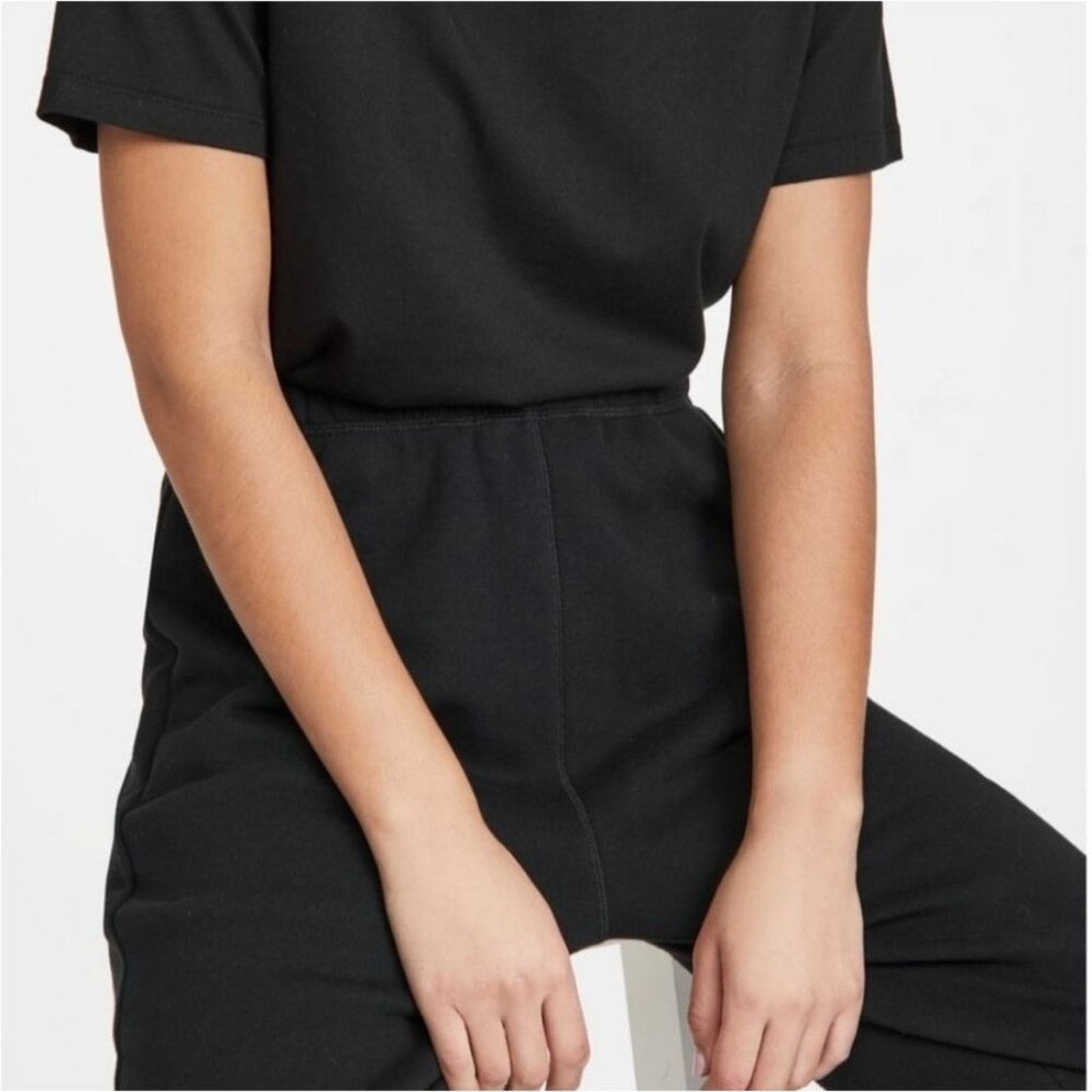 Good American Good American Good Shoulders Tee Shirt 2 Classic Black Size XS / US 0-2 / IT 36-38 - 5 Thumbnail
