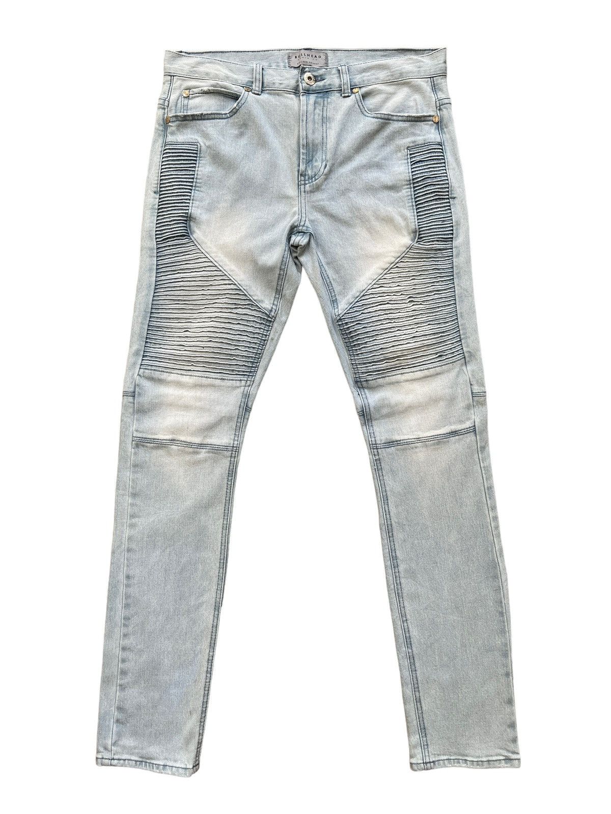 Bullhead Denim Co. Bullhead Stacked Biker Denim Size US 30 / EU 46 - 1 Thumbnail