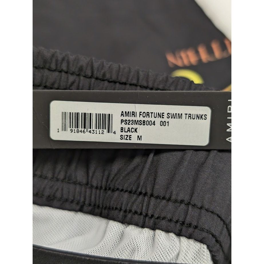 Amiri o1rshd1 Fortune Swim Trunk Shorts in Black Size US 32 / EU 48 - 16 Thumbnail