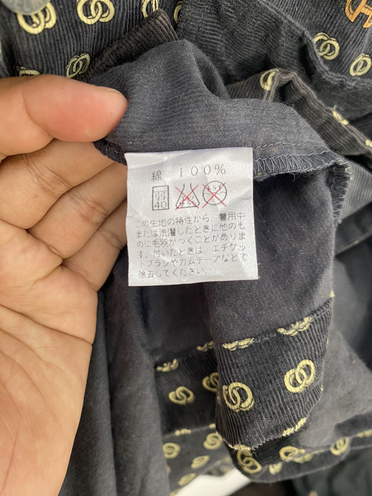 Celine × Vintage 🔥GRAIL Celine Monogrammed Overprint Corduroy Luxury Pyjamas Size US L / EU 52-54 / 3 - 7 Thumbnail