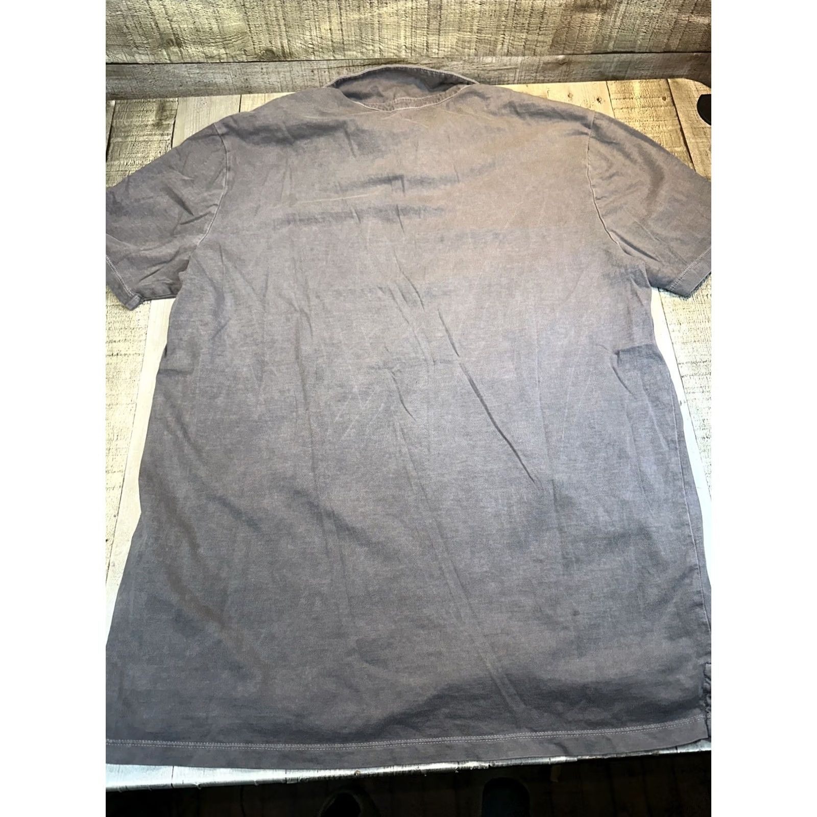 Gap GAP Polo Shirt Men Regular Short Sleeve Gray Medium Vintage Wash Size US M / EU 48-50 / 2 - 4 Thumbnail