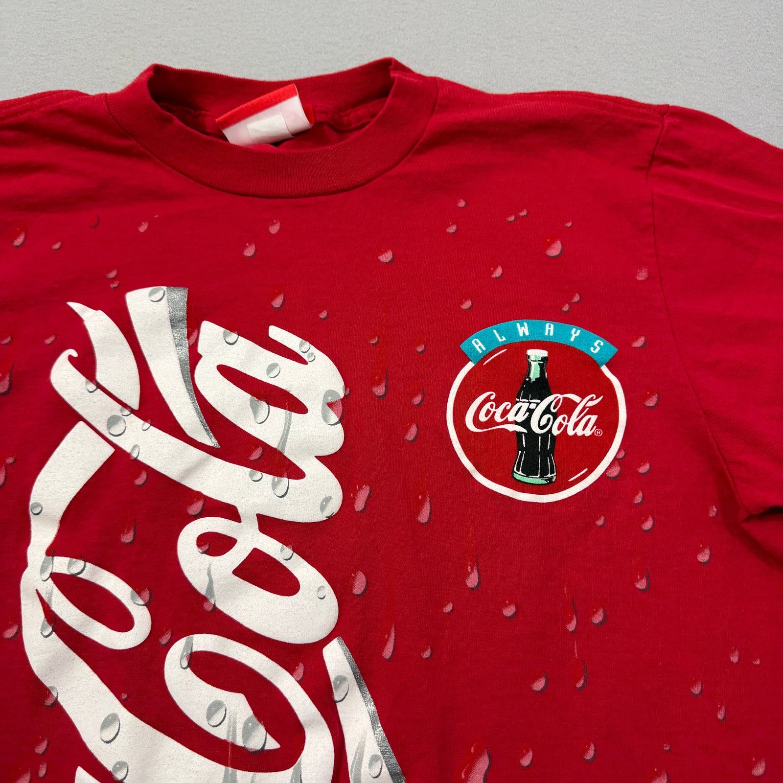Vintage Vintage Coca Cola Big Print Shirt Men's Extra Large Red 1994 Size US XL / EU 56 / 4 - 3 Thumbnail