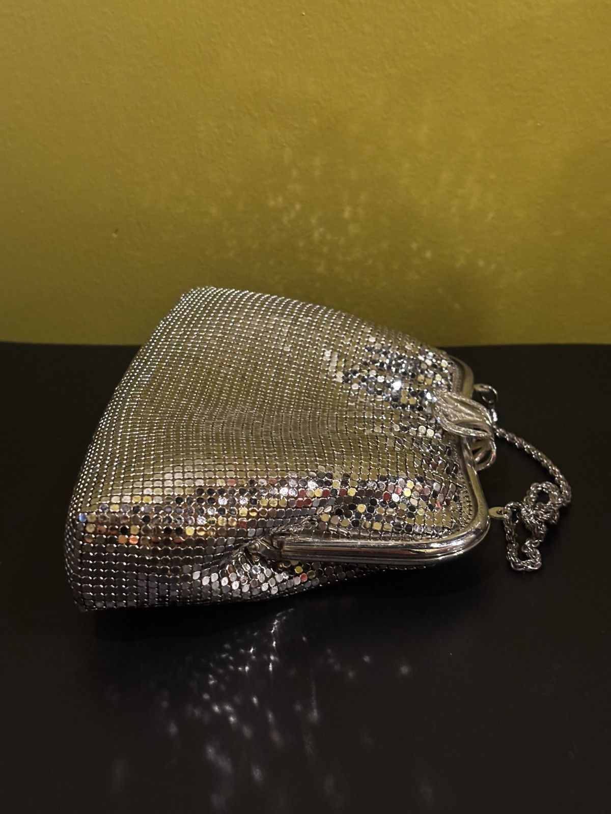 Other Silver Mesh Clutch Evening Bag with Chain Size ONE SIZE - 9 Thumbnail