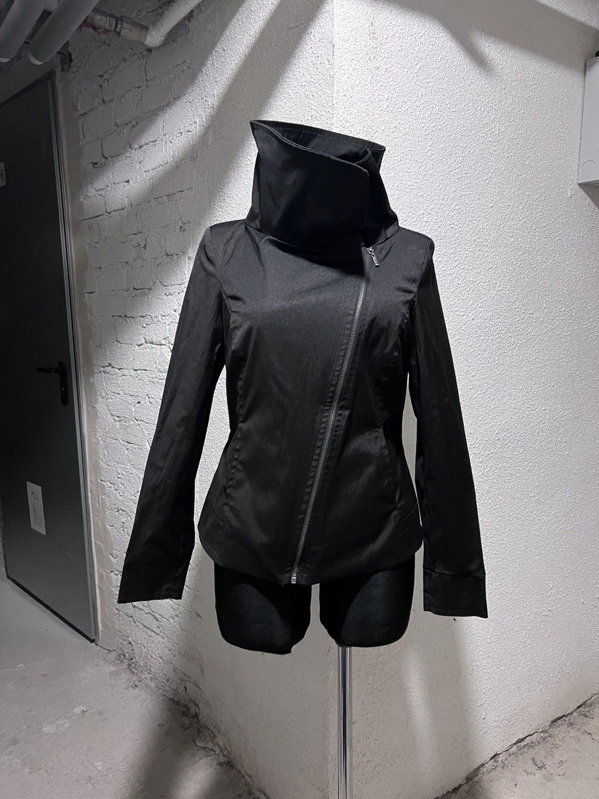 Rick Owens Asymmetrical Zip Avant Garde Jacket Size M / US 6-8 / IT 42-44 - 1 Thumbnail