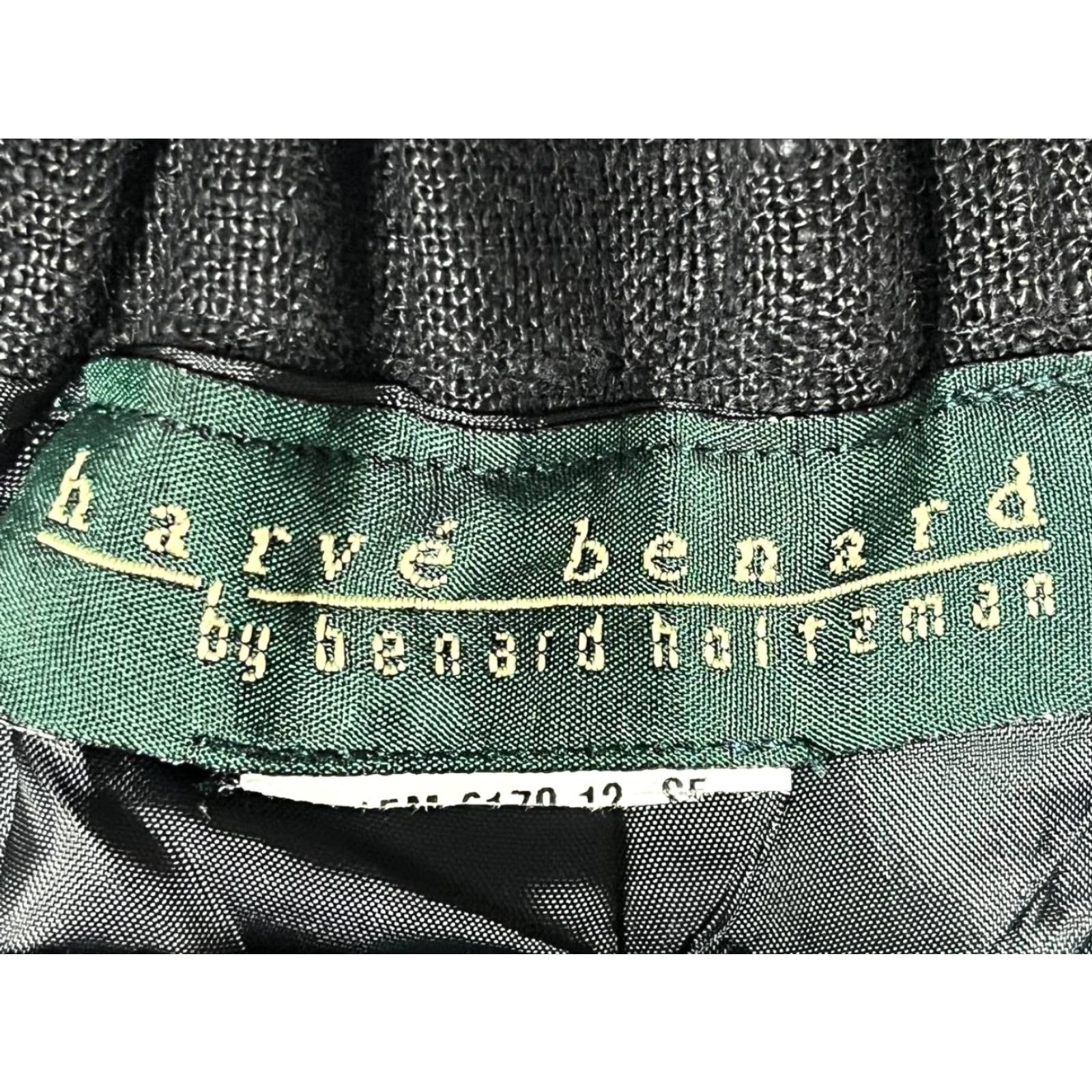 Vintage harvé benard Pants Women's Size 12 Black Linen Lined High Rise Straight Size 34" / US 12 / IT 48 - 6 Thumbnail