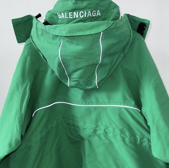 Balenciaga Balenciaga FW18 Green Swing Parka Hardshell Jacket Size S / US 4 / IT 40 - 4 Thumbnail