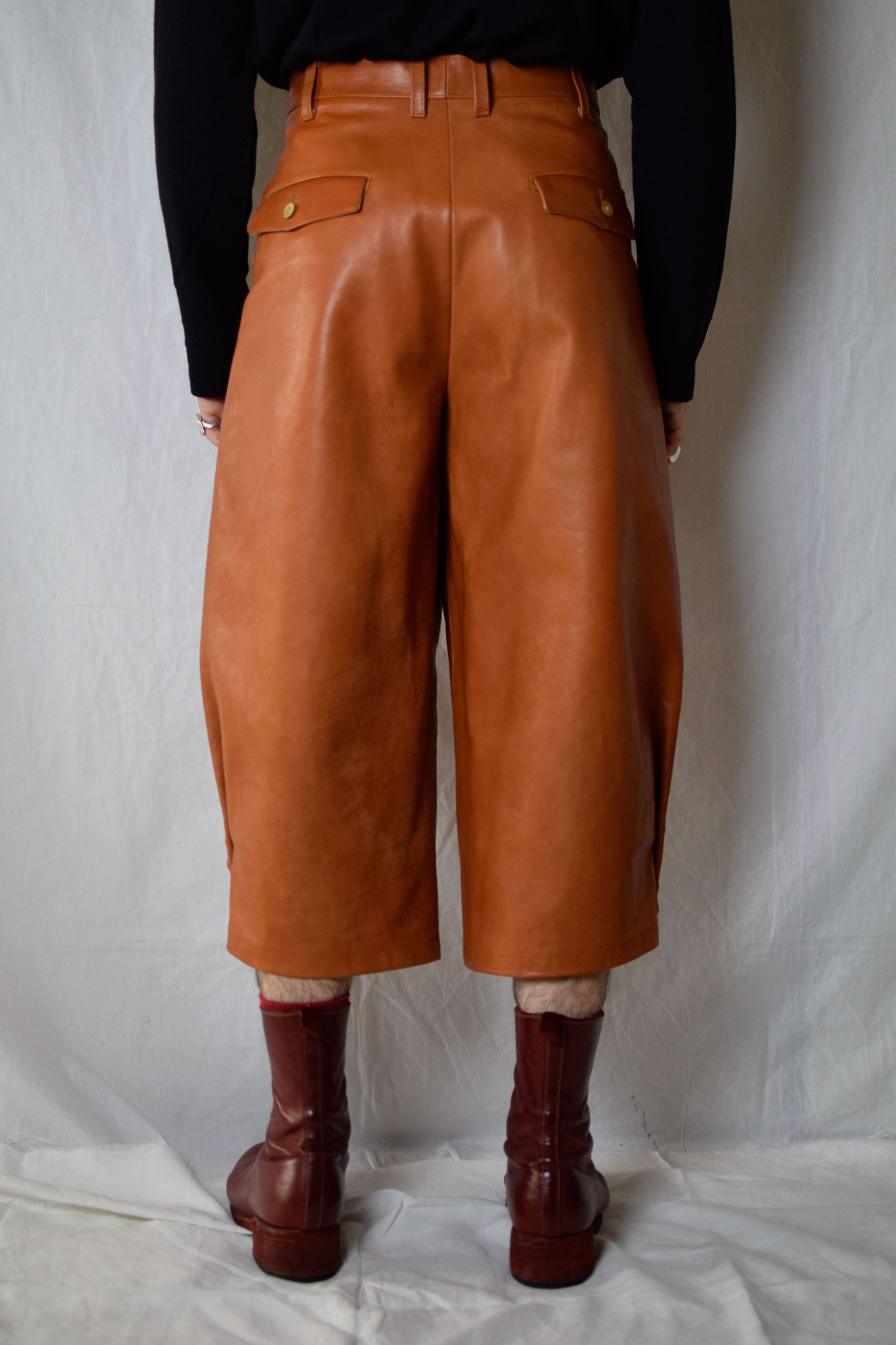 Yohji Yamamoto YYPH SS15 Leather Pants - HU-P43-702 Size US 30 / EU 46 - 7 Thumbnail