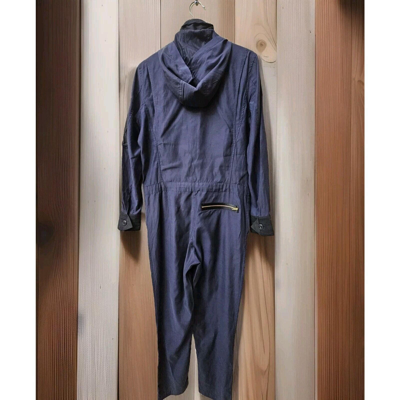 Rag & Bone Rag & Bone Indigo Claire Jumpsuit Zip Ankle Hidden Buttons 2 Size 27" / US 4 / IT 40 - 9 Thumbnail