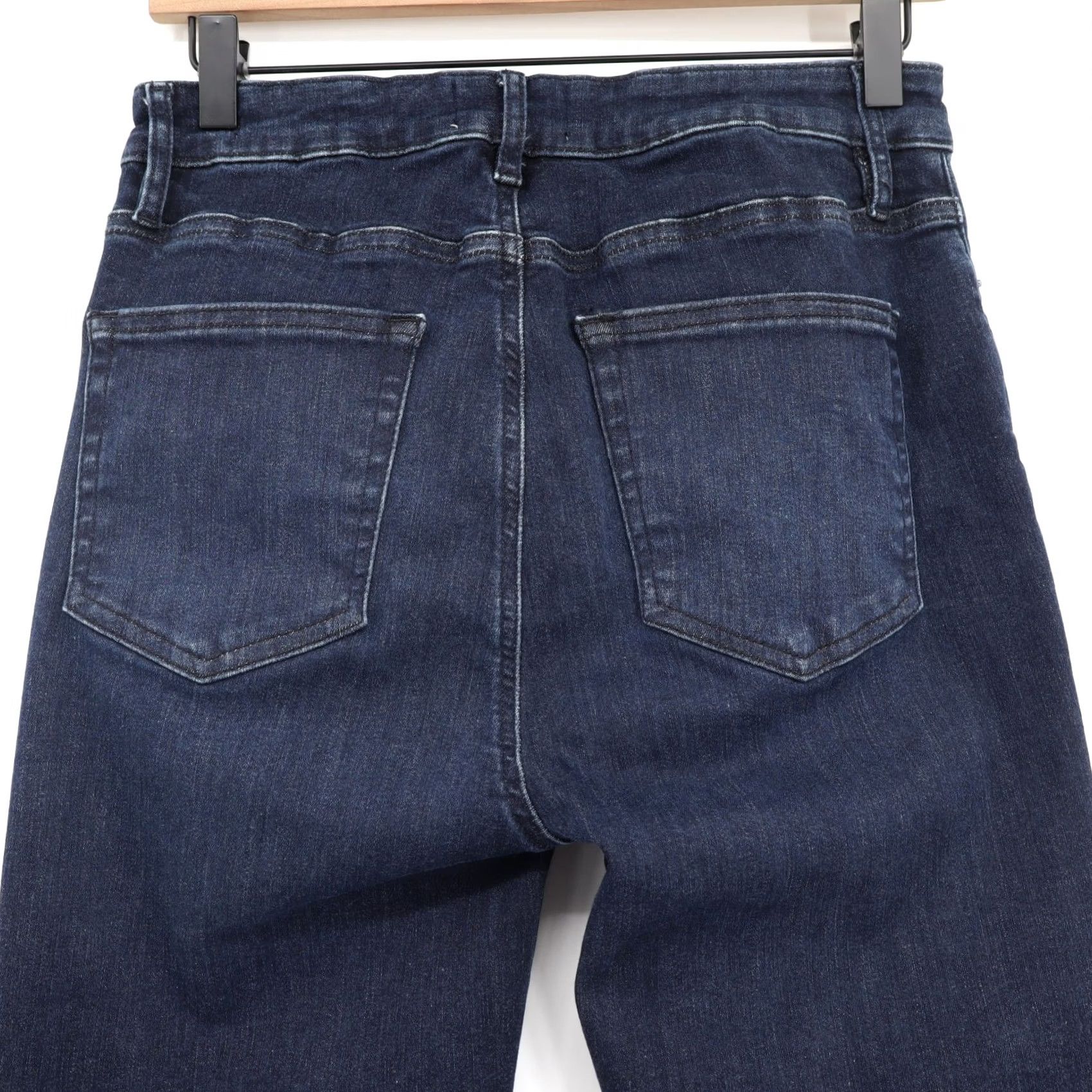 Frame Frame Women's Le Cropped Mini Bootcut Jeans Guilty Blue Sz 29X25.5 Size 29" - 4 Thumbnail