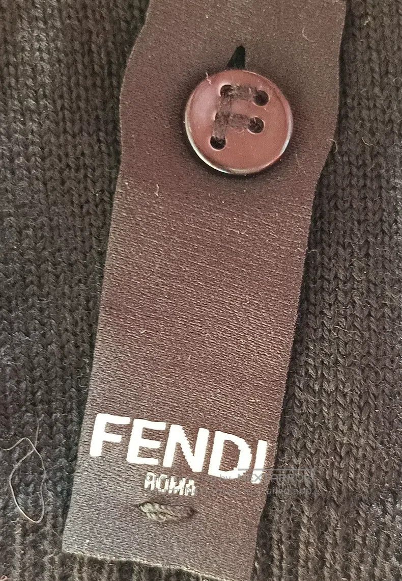 Fendi Fendi Little monster black wool knit sweater Size US S / EU 44-46 / 1 - 5 Thumbnail
