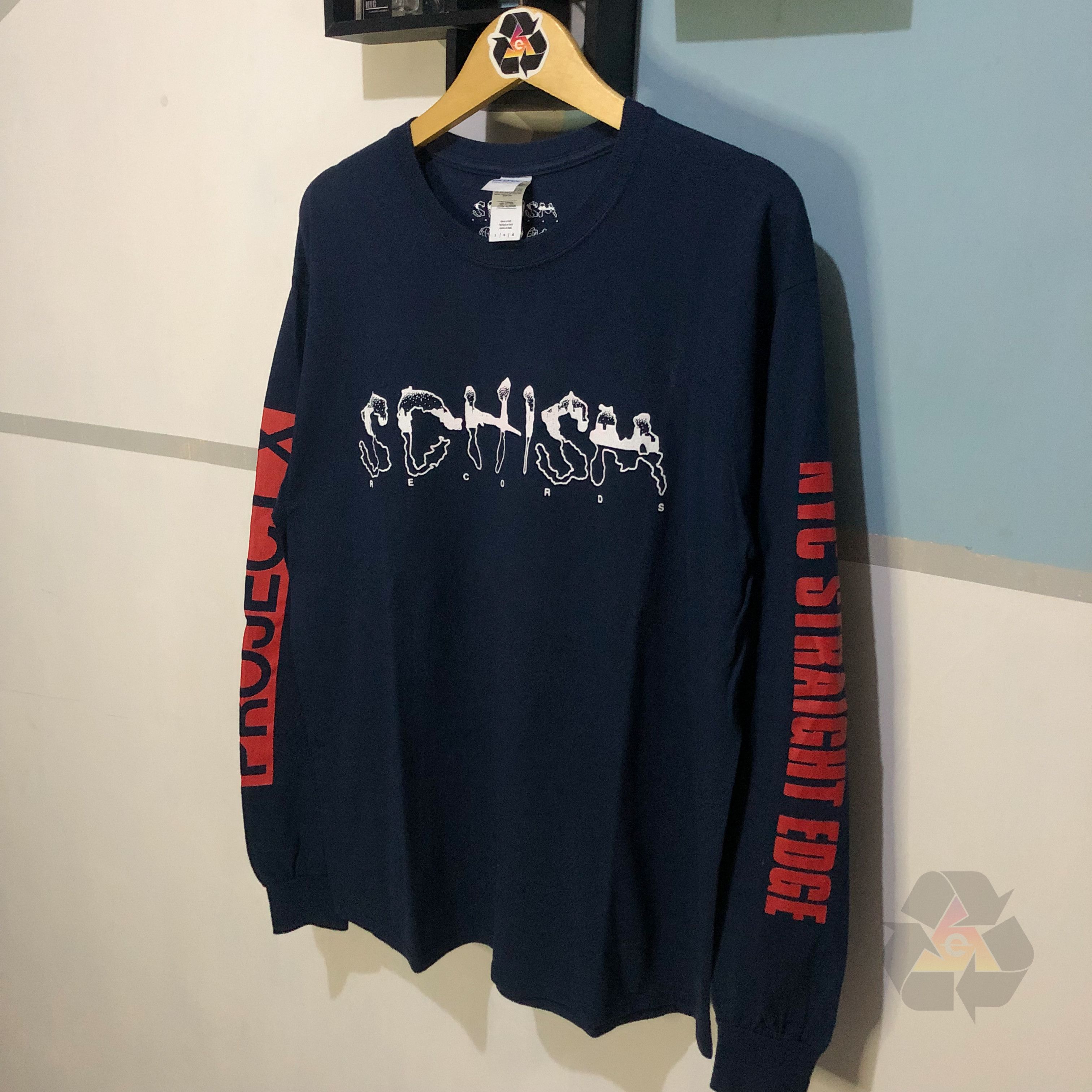 Band Tees Schism Project x NYC Straight Edge Deadstock Hardcore Punk Size US L / EU 52-54 / 3 - 3 Thumbnail