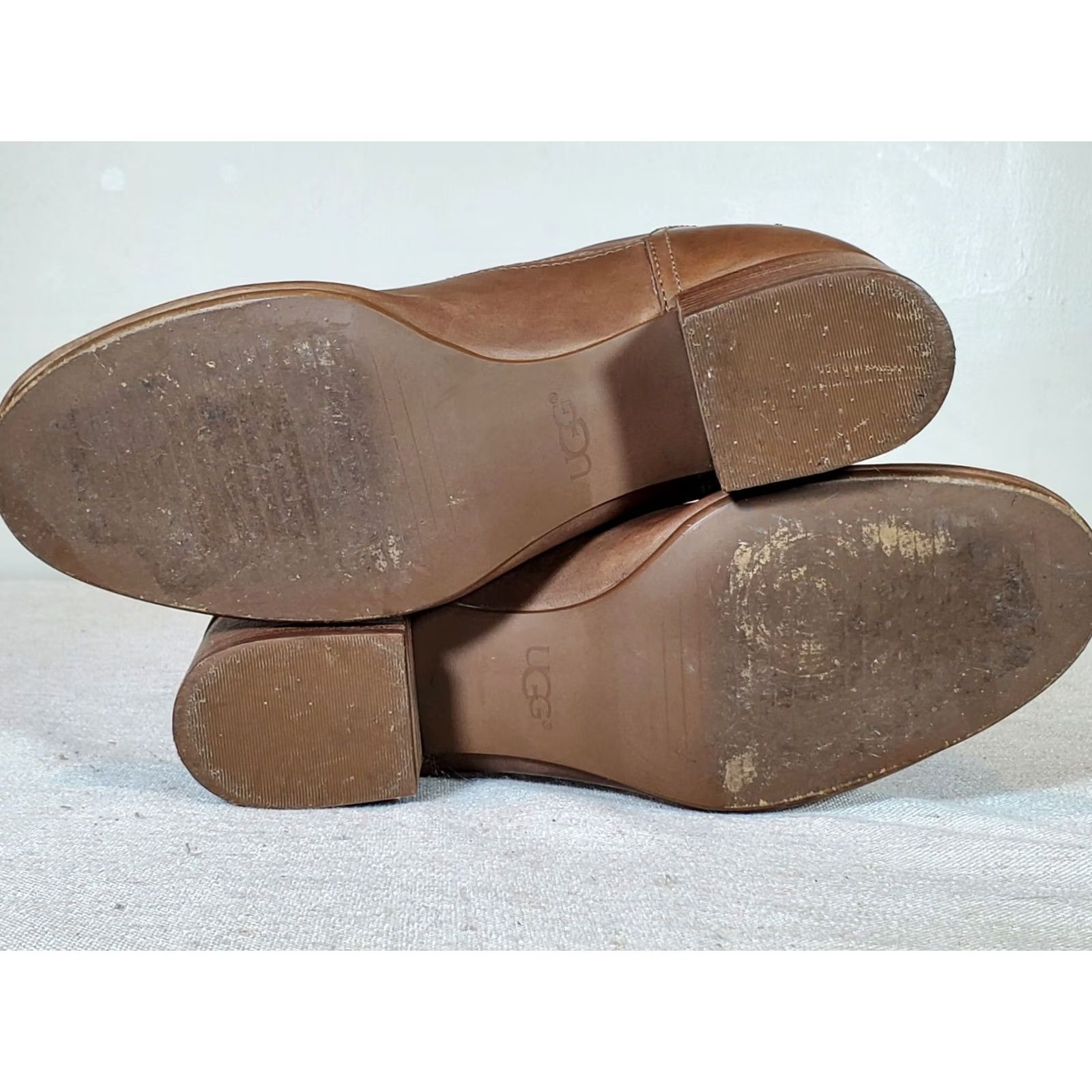 Ugg UGG Bandara Brown Leather Back Zip Ankle Boots Womens Size 9 EU Size US 9 / IT 39 - 6 Thumbnail