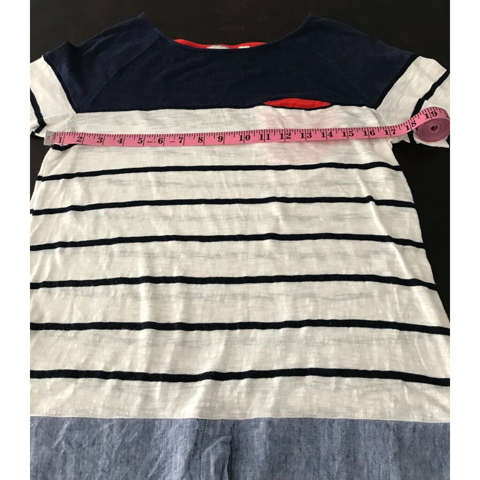 Anthropologie Anthropologie Postmark Women's Navy/White Striped Shirt Size M / US 6-8 / IT 42-44 - 5 Thumbnail